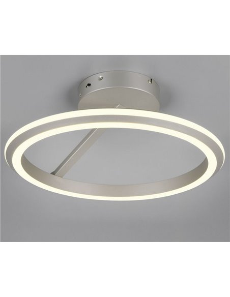 Plafón LED AMADOR  Ø45cm 34W 4000lm,regulable DIP SWITCH 2300+3000+4000K IP20 Níquel