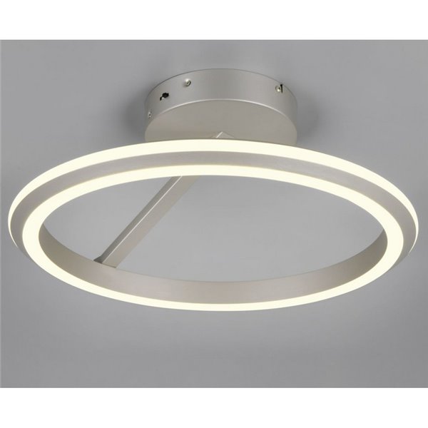 Plafonnier LED AMADOR Ø45cm 34W 4000lm, variateur DIP SWITCH 2300+3000+4000K IP20 Nickel