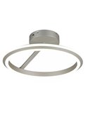 Plafón LED AMADOR  Ø45cm 34W 4000lm,regulable DIP SWITCH 2300+3000+4000K IP20 Níquel