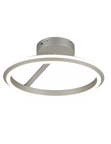 Plafón LED AMADOR  Ø45cm 34W 4000lm,regulable DIP SWITCH 2300+3000+4000K IP20 Níquel