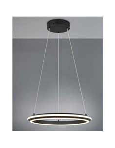 Luminária de teto LED AMADOR 34W 4000lm, interruptor DIP regulável 2300+3000+4000K IP20 preta 2