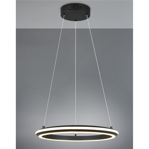 Lámpara LED de techo AMADOR 34W 4000lm,regulable DIP SWITCH 2300+3000+4000K IP20 Negro