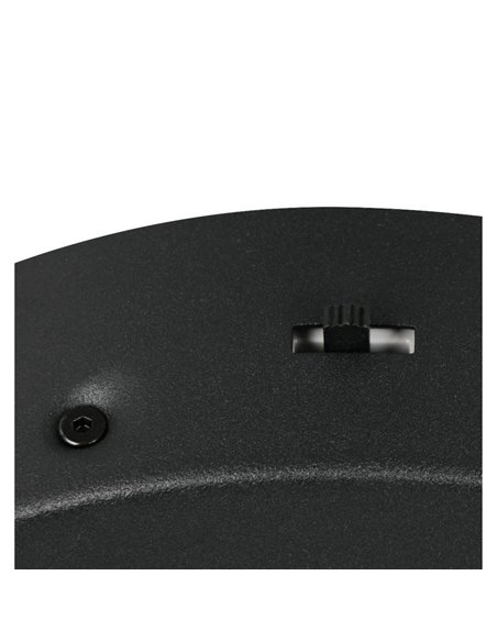 Lámpara LED de techo AMADOR 34W 4000lm,regulable DIP SWITCH 2300+3000+4000K IP20 Negro