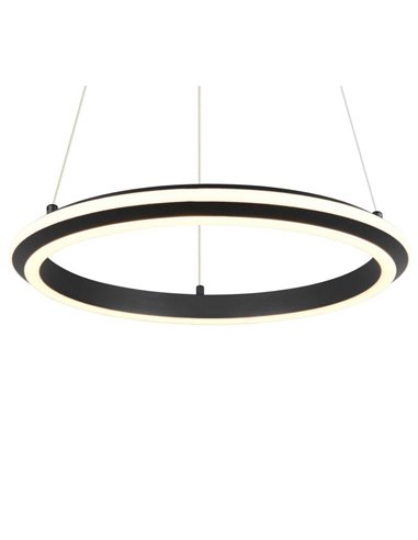 Luminária de teto LED AMADOR 34W 4000lm, interruptor DIP regulável 2300+3000+4000K IP20 preta