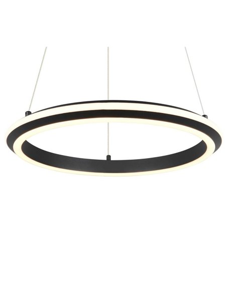 Lámpara LED de techo AMADOR 34W 4000lm,regulable DIP SWITCH 2300+3000+4000K IP20 Negro