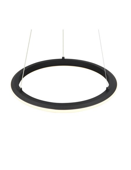 Luminária de teto LED AMADOR 34W 4000lm, interruptor DIP regulável 2300+3000+4000K IP20 preta