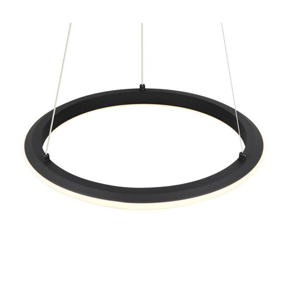 Luminária de teto LED AMADOR 34W 4000lm, interruptor DIP regulável 2300+3000+4000K IP20 preta