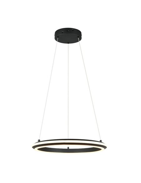 Luminária de teto LED AMADOR 34W 4000lm, interruptor DIP regulável 2300+3000+4000K IP20 preta