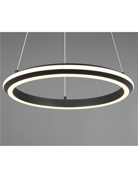 Lámpara LED de techo AMADOR 34W 4000lm,regulable DIP SWITCH 2300+3000+4000K IP20 Negro