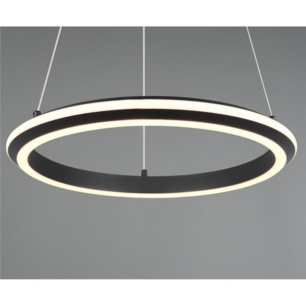 Luminária de teto LED AMADOR 34W 4000lm, interruptor DIP regulável 2300+3000+4000K IP20 preta