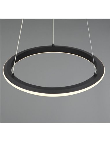 Lámpara LED de techo AMADOR 34W 4000lm,regulable DIP SWITCH 2300+3000+4000K IP20 Negro