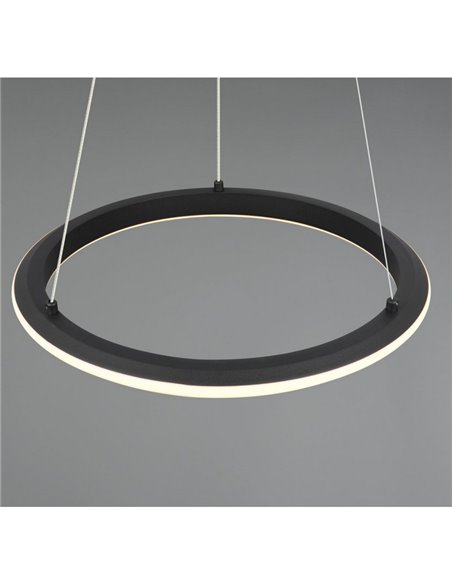 Luminária de teto LED AMADOR 34W 4000lm, interruptor DIP regulável 2300+3000+4000K IP20 preta