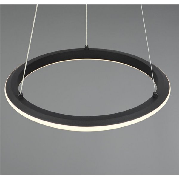 Luminária de teto LED AMADOR 34W 4000lm, interruptor DIP regulável 2300+3000+4000K IP20 preta