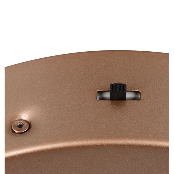 Luminária Pendente LED AMADOR 34W 4000lm, Ø45cm, Regulável, Interruptor DIP, 2300+3000+4000K, IP20, Marrom