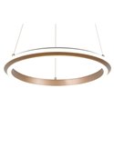 Lámpara colgante LED Ø45cm AMADOR 34W 4000lm,regulable DIP SWITCH 2300+3000+4000K IP20 Marrón