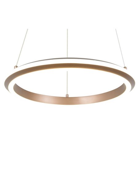 Lámpara colgante LED Ø45cm AMADOR 34W 4000lm,regulable DIP SWITCH 2300+3000+4000K IP20 Marrón