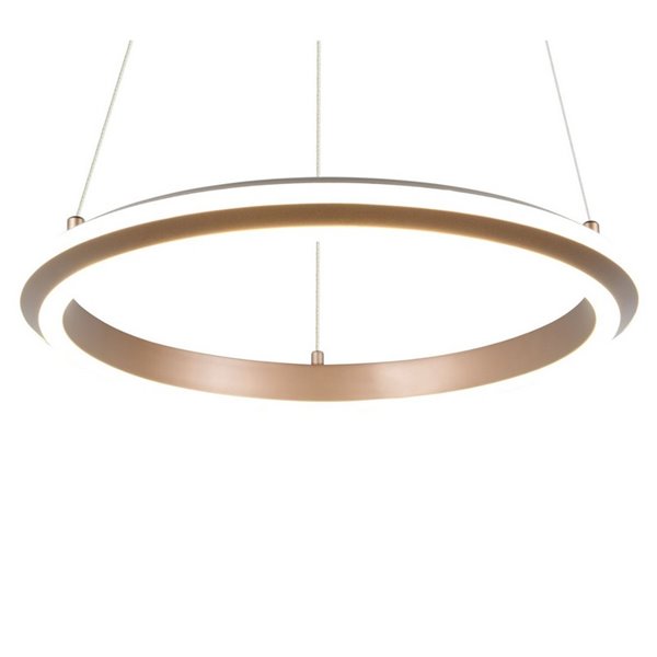 Suspension LED AMADOR 34 W 4 000 lm, Ø 45 cm, variateur, interrupteur DIP, 2 300 + 3 000 + 4 000 K, IP20, marron