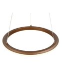 Lámpara colgante LED Ø45cm AMADOR 34W 4000lm,regulable DIP SWITCH 2300+3000+4000K IP20 Marrón