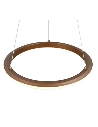 Lámpara colgante LED Ø45cm AMADOR 34W 4000lm,regulable DIP SWITCH 2300+3000+4000K IP20 Marrón