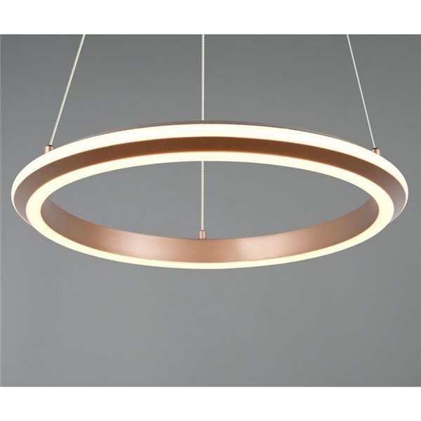 Lámpara colgante LED Ø45cm AMADOR 34W 4000lm,regulable DIP SWITCH 2300+3000+4000K IP20 Marrón