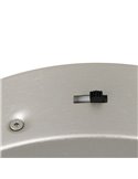 Lámpara de techo LED 34W AMADOR Ø45cm 4000lm,regulable DIP SWITCH 2300+3000+4000K IP20 Níquel