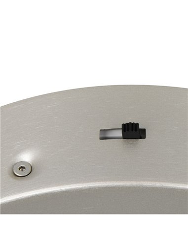 Plafonnier LED AMADOR 34 W, Ø 45 cm, 4 000 lm, variateur, interrupteur DIP, 2 300 + 3 000 + 4 000 K, IP20, nickel