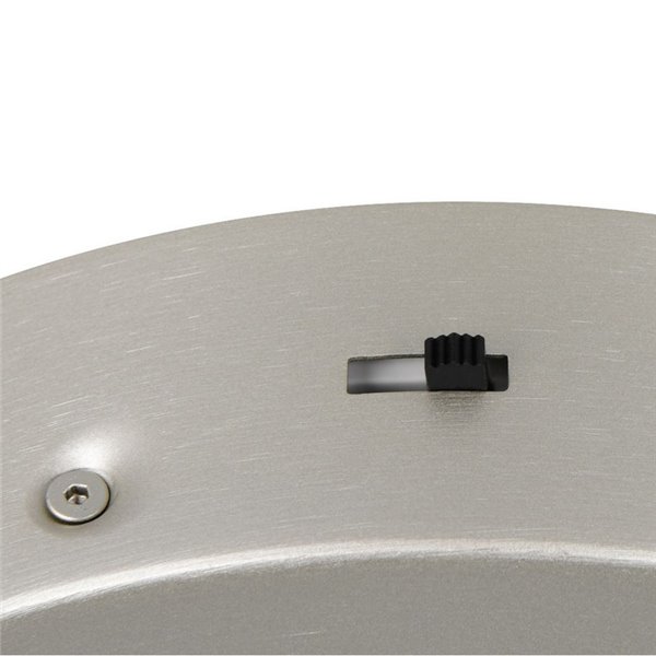 Luminária de teto LED AMADOR 34W, Ø45cm, 4000lm, regulável, interruptor DIP, 2300+3000+4000K, IP20, níquel