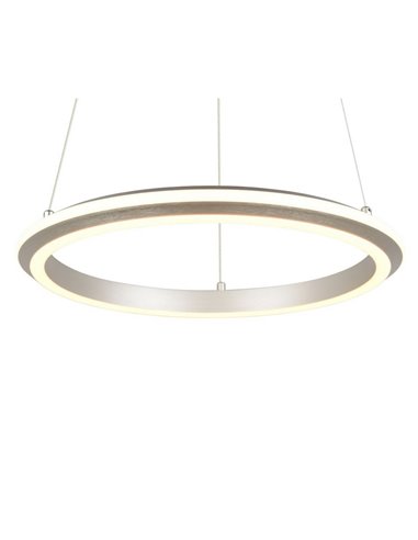 Plafonnier LED AMADOR 34 W, Ø 45 cm, 4 000 lm, variateur, interrupteur DIP, 2 300 + 3 000 + 4 000 K, IP20, nickel