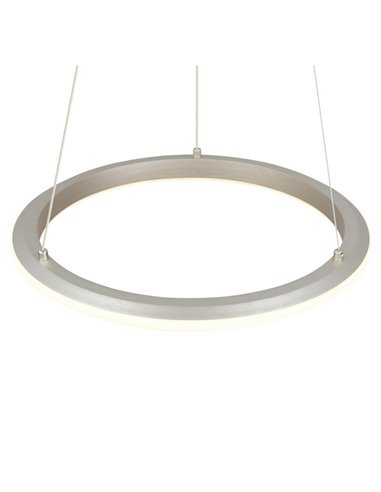 Plafonnier LED AMADOR 34 W, Ø 45 cm, 4 000 lm, variateur, interrupteur DIP, 2 300 + 3 000 + 4 000 K, IP20, nickel