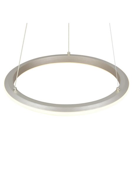 Lámpara de techo LED 34W AMADOR Ø45cm 4000lm,regulable DIP SWITCH 2300+3000+4000K IP20 Níquel