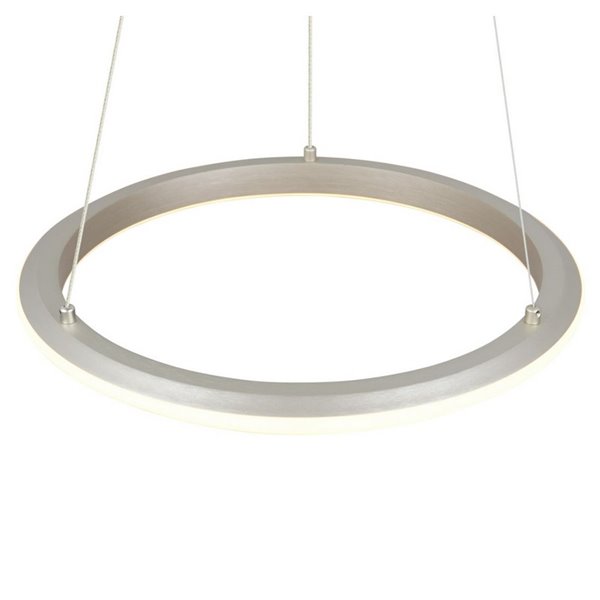 Plafonnier LED AMADOR 34 W, Ø 45 cm, 4 000 lm, variateur, interrupteur DIP, 2 300 + 3 000 + 4 000 K, IP20, nickel