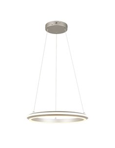 Lámpara de techo LED 34W AMADOR Ø45cm 4000lm,regulable DIP SWITCH 2300+3000+4000K IP20 Níquel