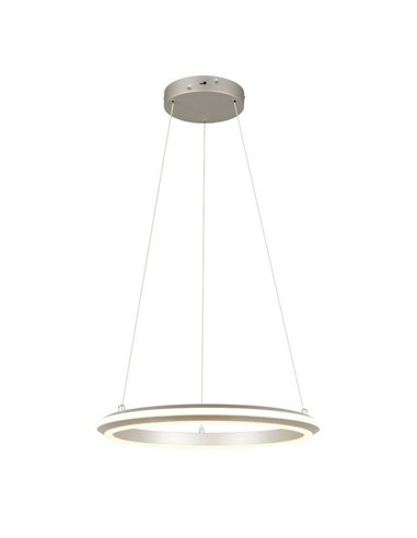 Lámpara de techo LED 34W AMADOR Ø45cm 4000lm,regulable DIP SWITCH 2300+3000+4000K IP20 Níquel