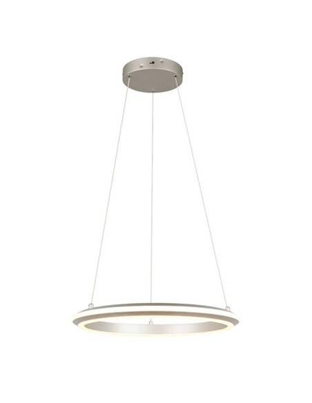 Lámpara de techo LED 34W AMADOR Ø45cm 4000lm,regulable DIP SWITCH 2300+3000+4000K IP20 Níquel