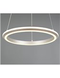 Lámpara de techo LED 34W AMADOR Ø45cm 4000lm,regulable DIP SWITCH 2300+3000+4000K IP20 Níquel