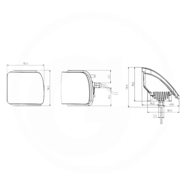 Phare de travail LED 20 W 3 000 lm...