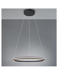 Lámpara de techo LED Ø75cm AMADOR 48W 5800lm,regulable DIP SWITCH 2300+3000+4000K IP20 Negro 2