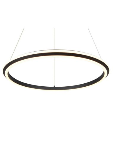 Lámpara de techo LED Ø75cm AMADOR 48W 5800lm,regulable DIP SWITCH 2300+3000+4000K IP20 Negro