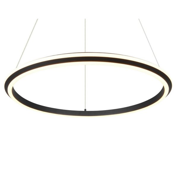 Lámpara de techo LED Ø75cm AMADOR 48W 5800lm,regulable DIP SWITCH 2300+3000+4000K IP20 Negro