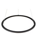 Lámpara de techo LED Ø75cm AMADOR 48W 5800lm,regulable DIP SWITCH 2300+3000+4000K IP20 Negro