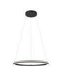 Lámpara de techo LED Ø75cm AMADOR 48W 5800lm,regulable DIP SWITCH 2300+3000+4000K IP20 Negro