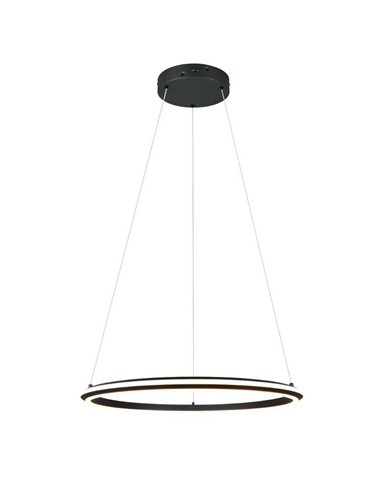 Lámpara de techo LED Ø75cm AMADOR 48W 5800lm,regulable DIP SWITCH 2300+3000+4000K IP20 Negro