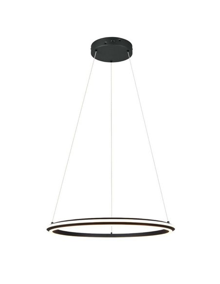 Lámpara de techo LED Ø75cm AMADOR 48W 5800lm,regulable DIP SWITCH 2300+3000+4000K IP20 Negro