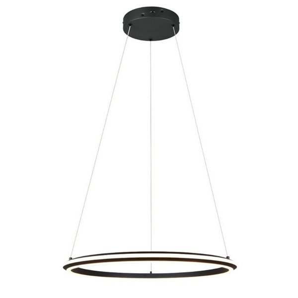 Lámpara de techo LED Ø75cm AMADOR 48W 5800lm,regulable DIP SWITCH 2300+3000+4000K IP20 Negro