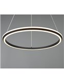 Lámpara de techo LED Ø75cm AMADOR 48W 5800lm,regulable DIP SWITCH 2300+3000+4000K IP20 Negro