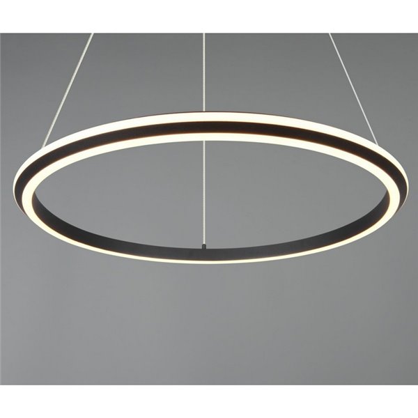 Lámpara de techo LED Ø75cm AMADOR 48W 5800lm,regulable DIP SWITCH 2300+3000+4000K IP20 Negro