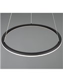 Lámpara de techo LED Ø75cm AMADOR 48W 5800lm,regulable DIP SWITCH 2300+3000+4000K IP20 Negro