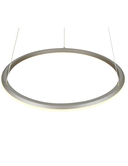 Lámpara colgante LED AMADOR Ø75cm 48W 5800lm,regulable DIP SWITCH 2300+3000+4000K IP20 Níquel