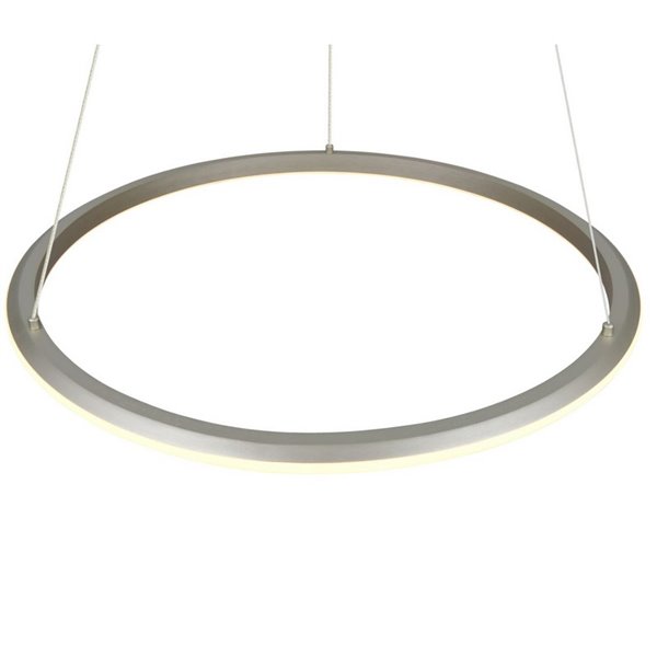 Lámpara colgante LED AMADOR Ø75cm 48W 5800lm,regulable DIP SWITCH 2300+3000+4000K IP20 Níquel