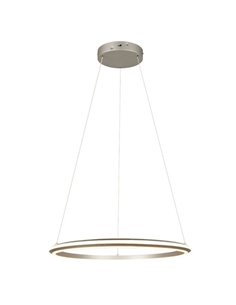 Lámpara colgante LED AMADOR Ø75cm 48W 5800lm,regulable DIP SWITCH 2300+3000+4000K IP20 Níquel